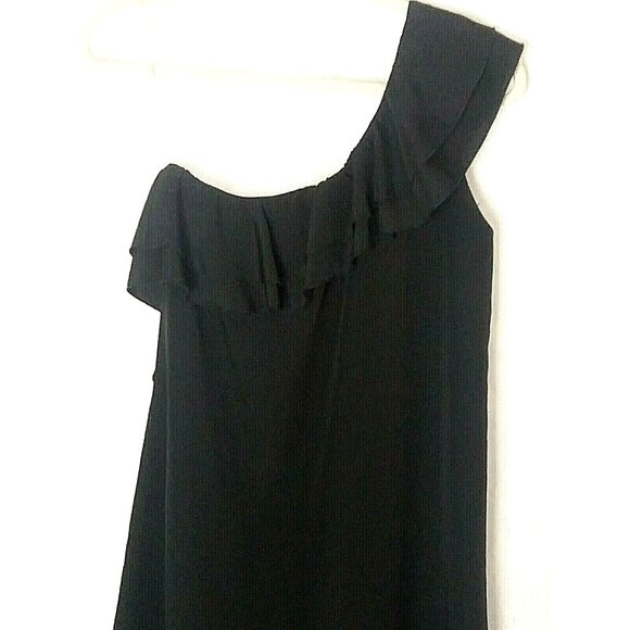 Evening Party Black Dress Guess Medium One Shoulder Party Special Event Cocktail - Picture 4 of 7
